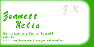 zsanett melis business card